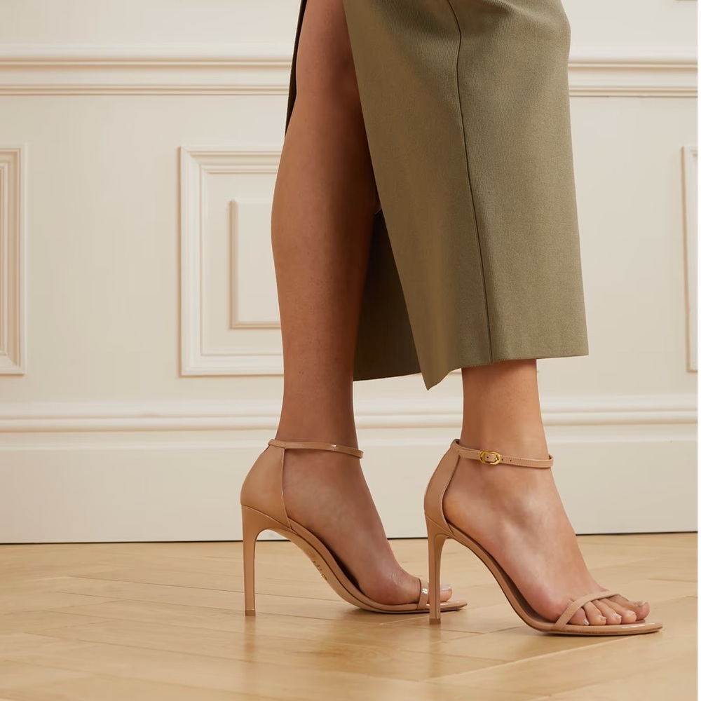 Stuart Weitzman Nudistsong Beige Sandals - Size 9 - Great Condition - Picture 1 of 9